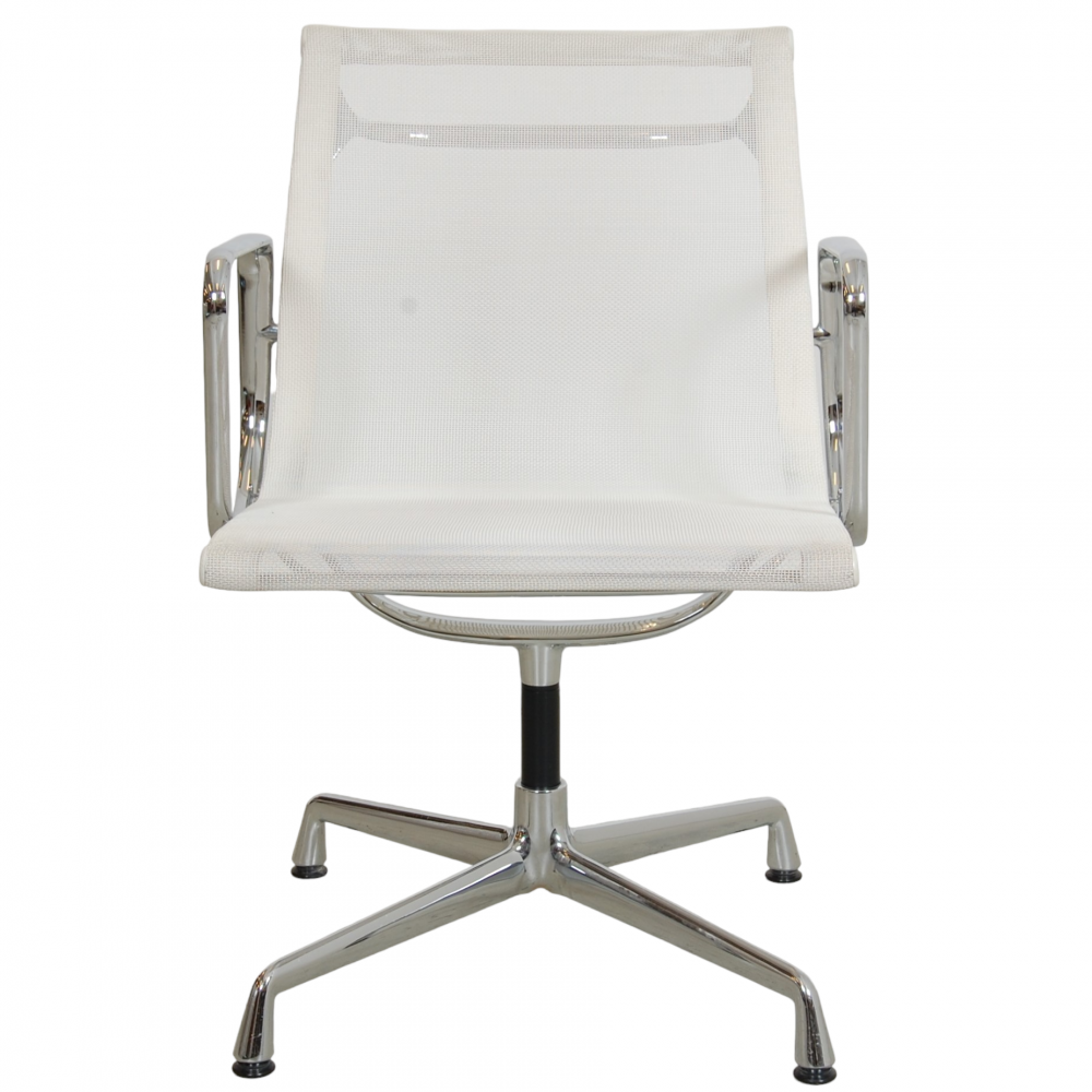 For Sale used Charles Eames Chair Ea108 in white mesh